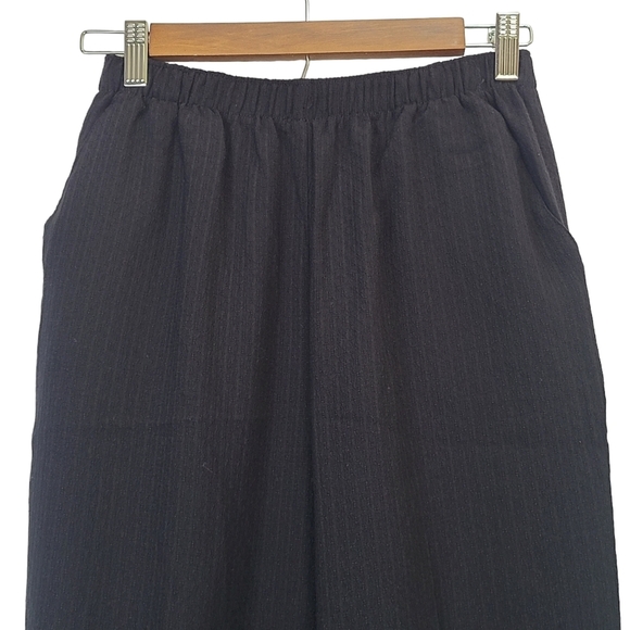Allison Daley Pants Trousers Women's 6 P Petites Black Stretch Pull On - Picture 2 of 10